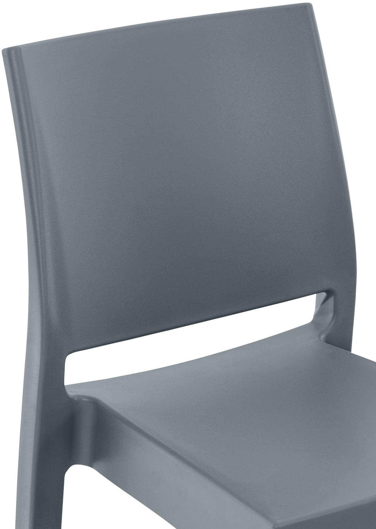 BARHOCKER 2er Set Kunststoff dunkelgrau - Dunkelgrau/Grau, Kunststoff (45/105/51cm) - CLP