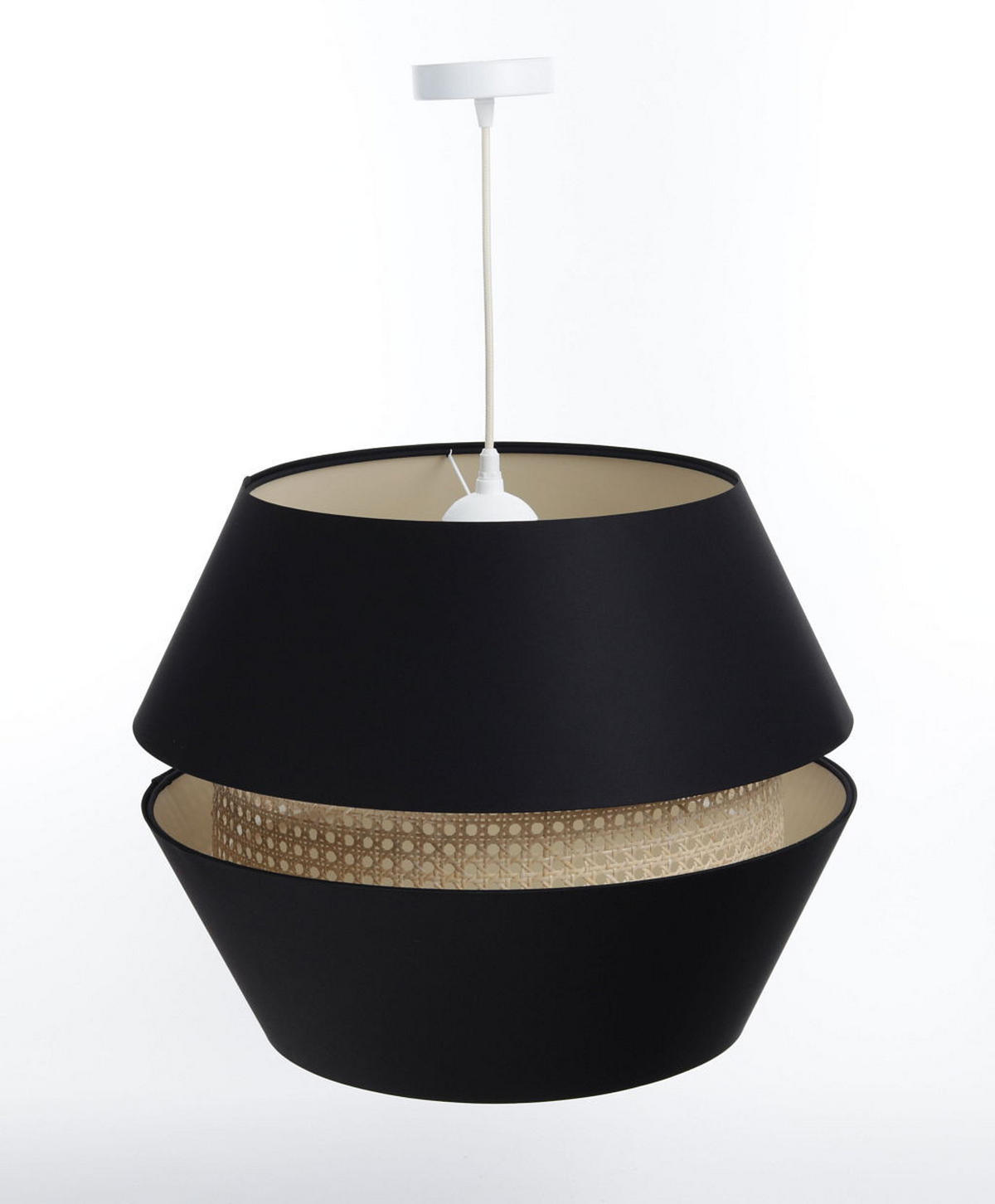 HÄNGELEUCHTE Schwarz 50/40 cm - Schwarz, Kunststoff (50/1.3/40cm) - ONZENO