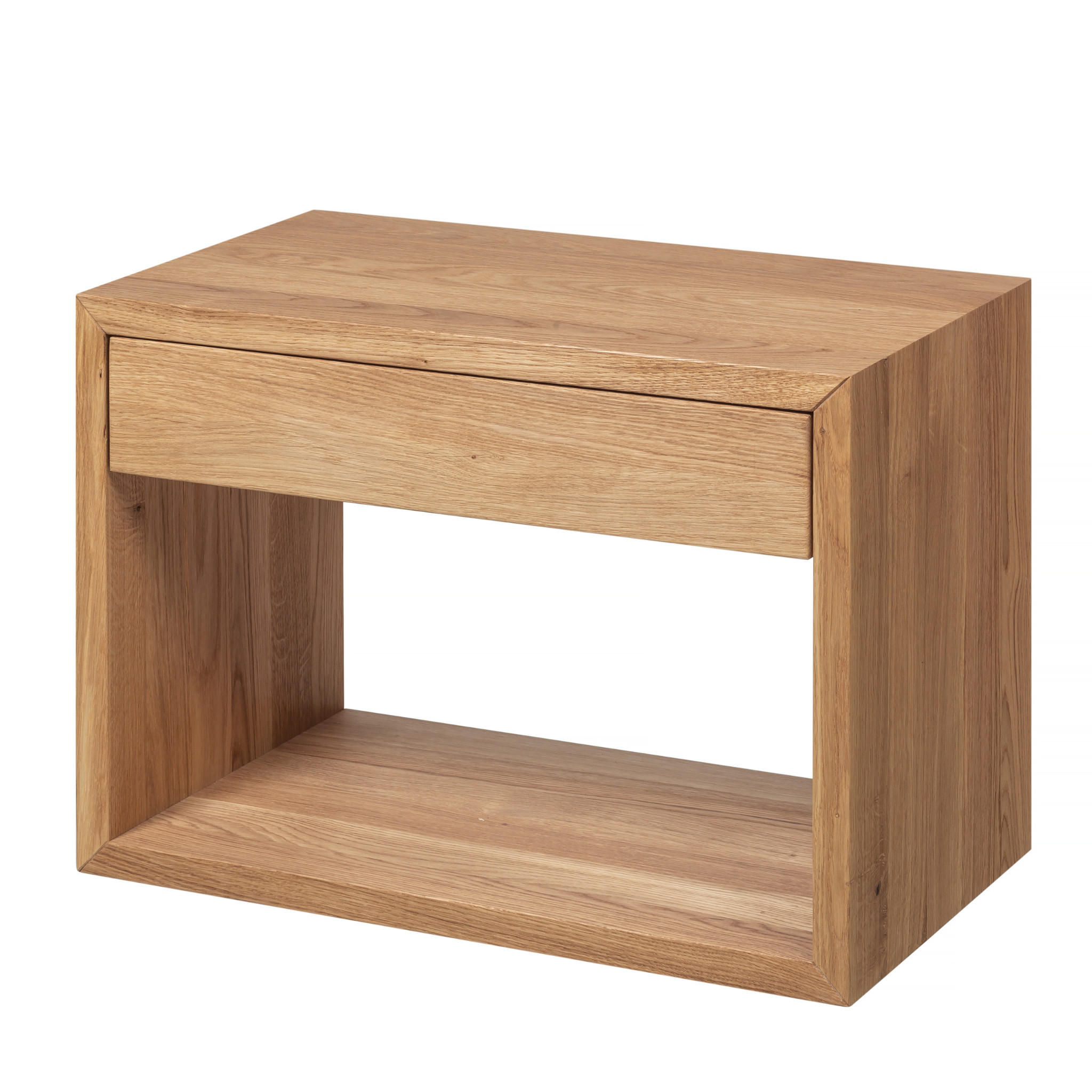 NACHTTISCH Hugo, Eiche, 30/55/39 cm - Eichefarben, Holz (55/39/30cm) - WOODEK