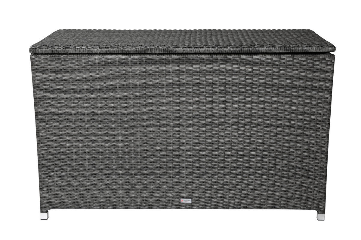 KISSENBOX Kansas 152x68 cm, Grau - Grau, Kunststoff (152/73/73cm) - dasmöbelwerk