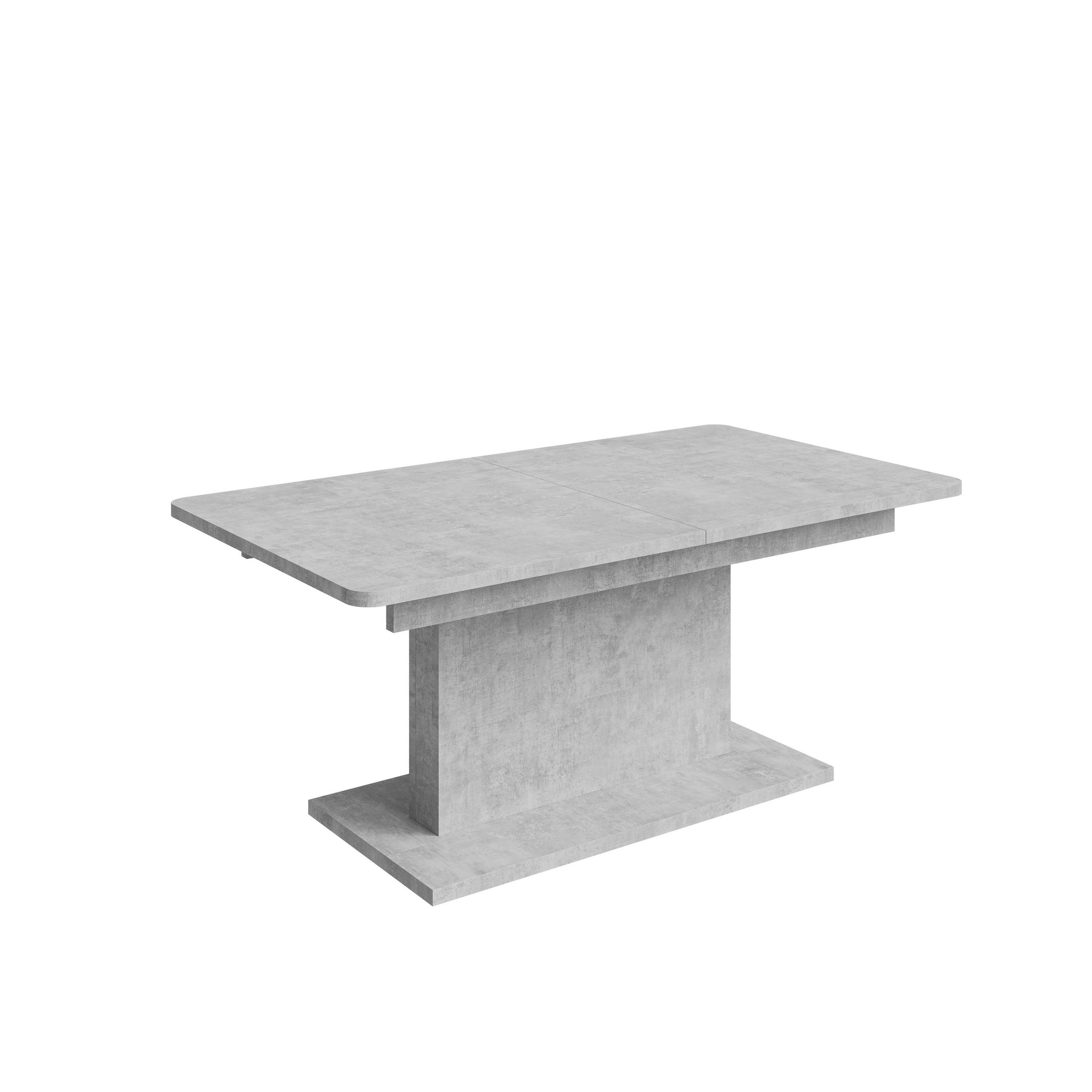 designimpex Couchtisch Hellgrau 126x57x70 cm