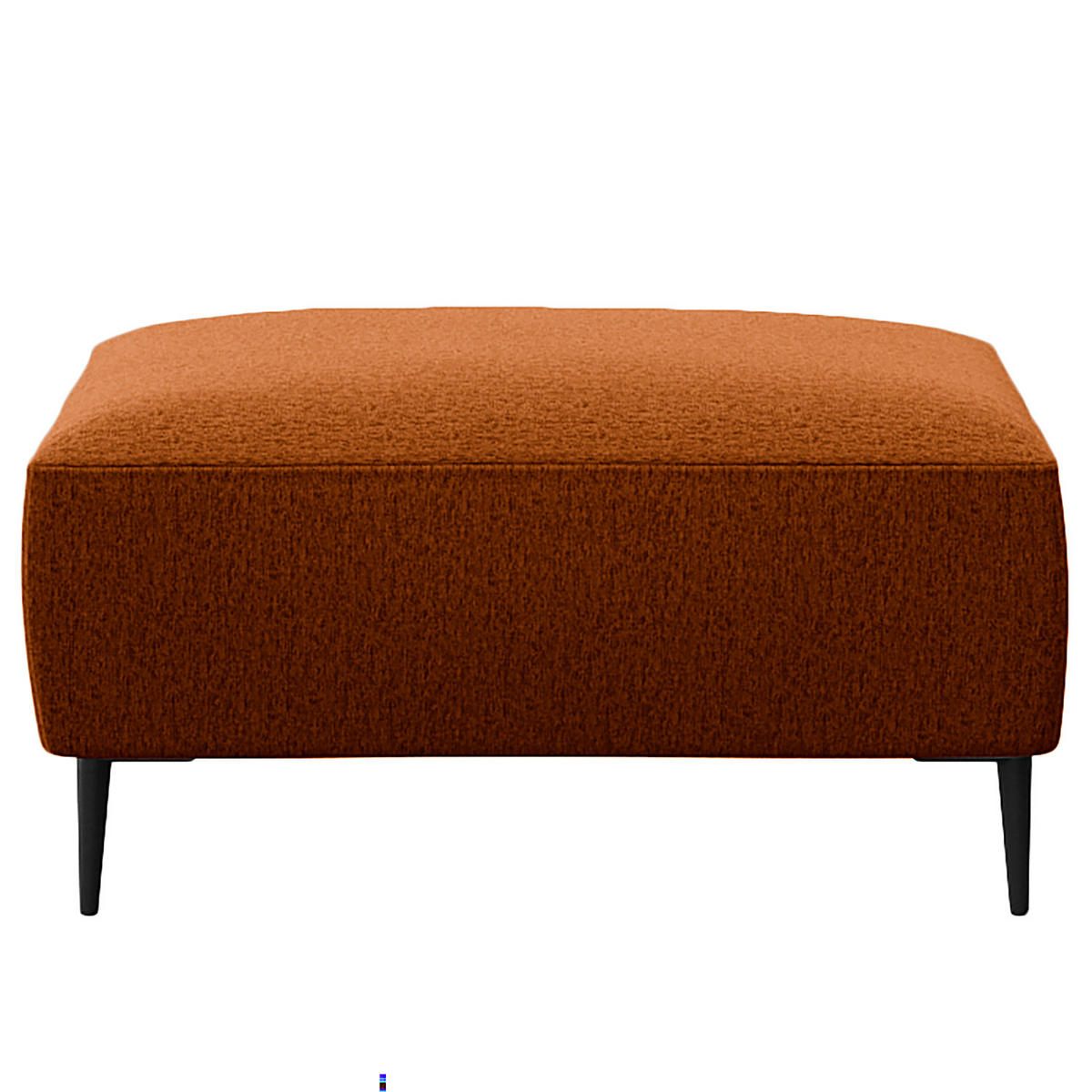 POLSTERHOCKER - Rostfarben/Schwarz, Textil/Metall (90/45/60cm) - home24