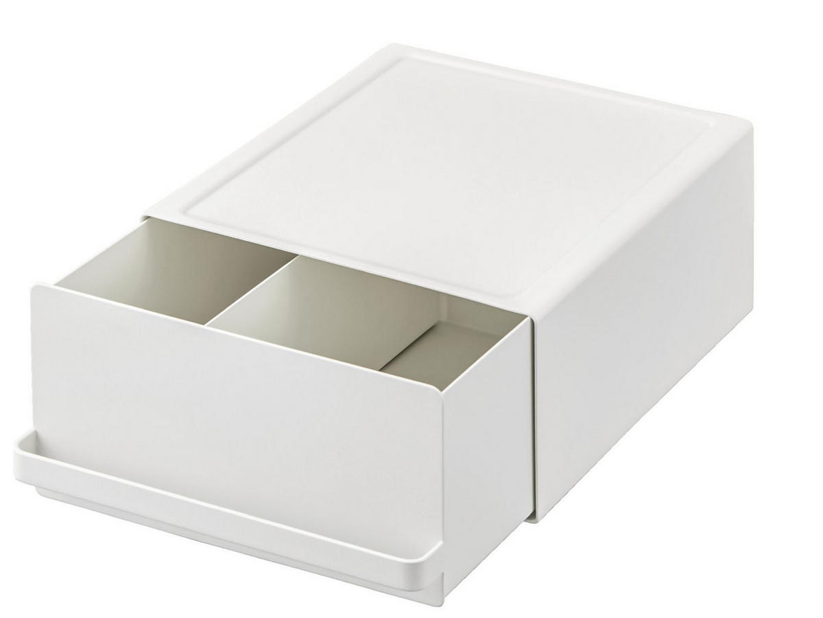 ARBEITSPLATTEN-SCHUBLADE Tower weiß 22/11/27 cm - Weiß, Metall (22/11/27cm) - Yamazaki