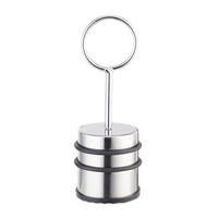 DÖRRSTOPP Silver rostfritt stål med handtag 20,5x7,5 cm - Silverfärgad, Metall/Plast (7.5/7.5cm) - Relaxdays