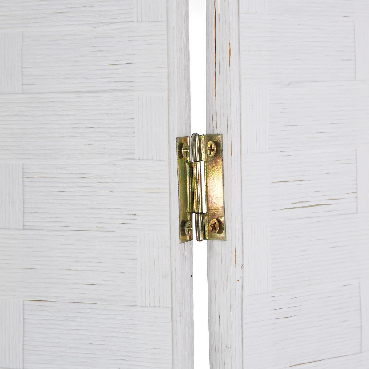 PARAVENT - Weiß, Holz/Papier (320/170/2cm) - Relaxdays