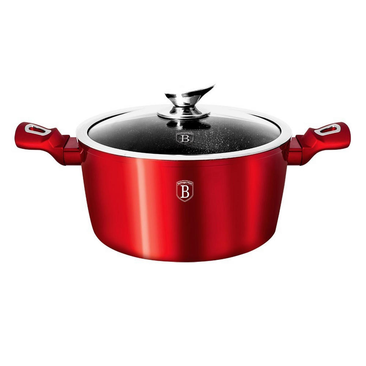 TOPF Rot 20/20/10 cm BH1256 - Rot, Metall (20cm) - Berlinger Haus