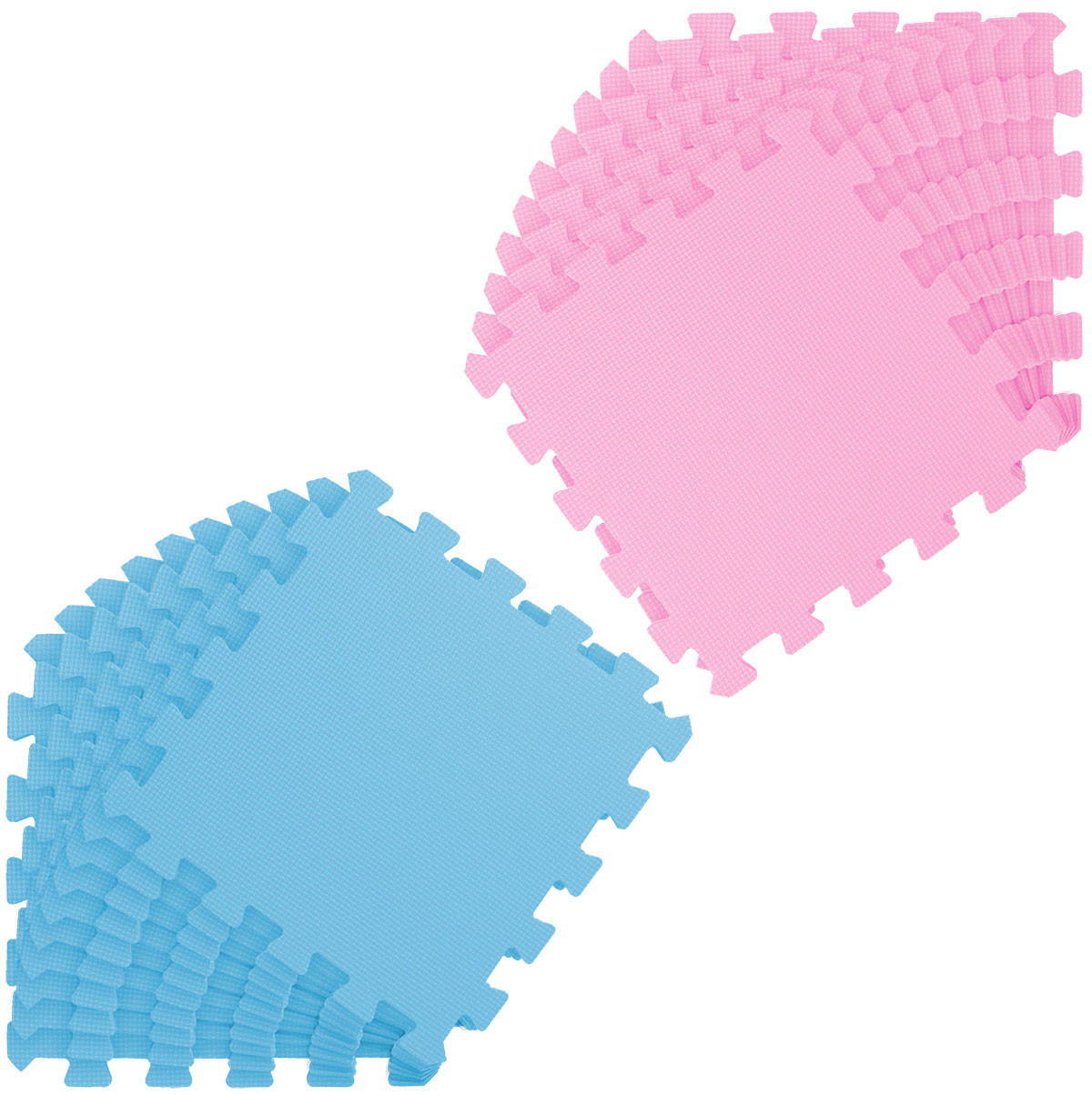 SPIELMATTE ab Null - 180/90/1 cm Puzzlematte Pink - Multicolor, Kunststoff (30/30cm) - Littletom