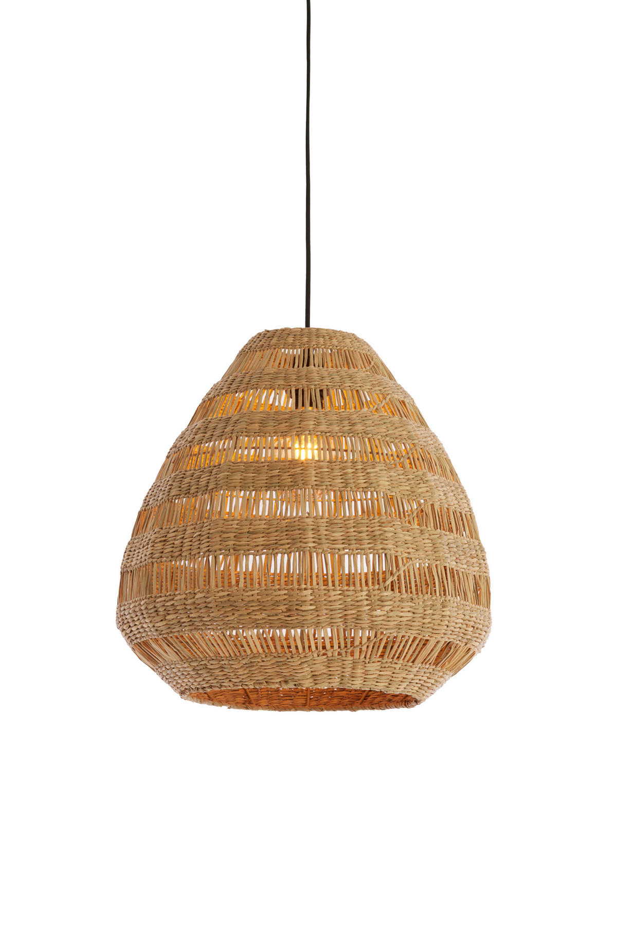 HÄNGELAMPE - Braun - 47/47/46 cm - Braun, Naturmaterialien (47/47/46cm) - Light & Living