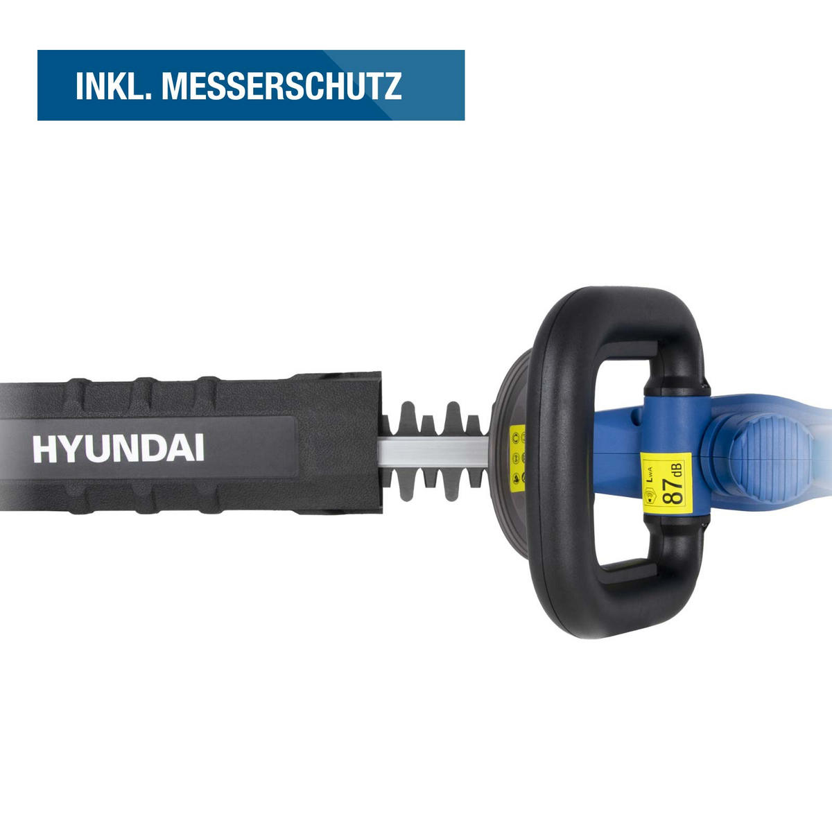 AKKU-HECKENSCHERE HT2051LI (20V, 51cm Schnittlänge, 20 mm Schnittstärke, ohne Akku und Ladegerät - Blau, Kunststoff (20/20.5/90cm) - Hyundai