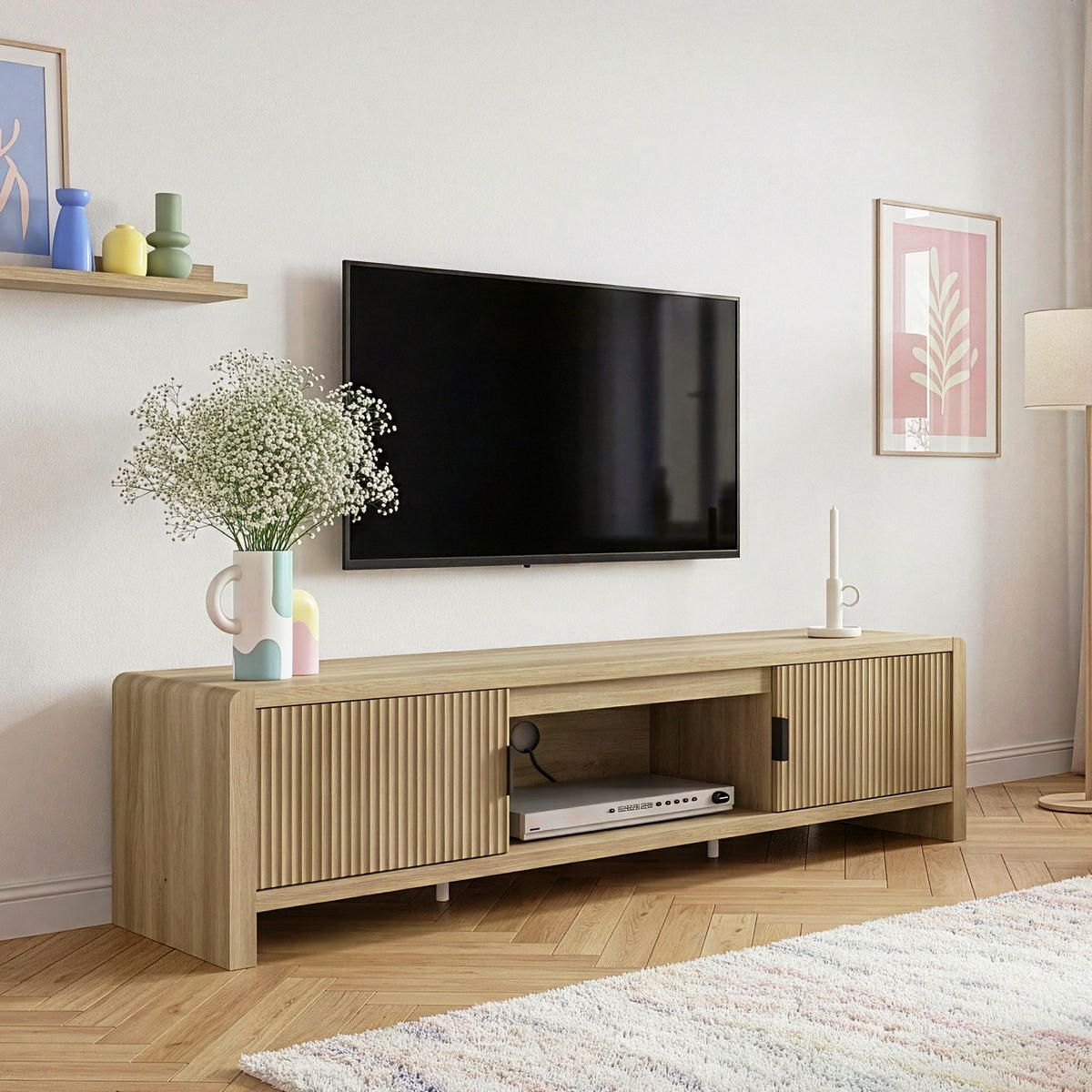 DULAP TV Lukkodso - maro, compozit lemnos (150/40/40cm) - [en.casa]