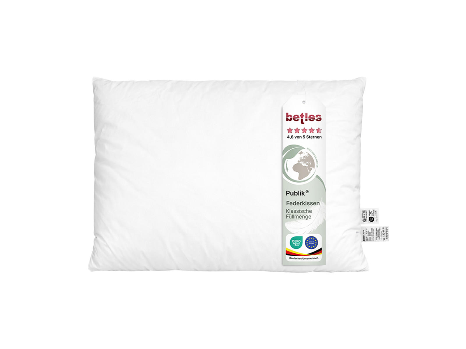 FEDERKISSEN Publik 25/35 cm - Creme, Textil (25/35cm) - beties Heimtextil
