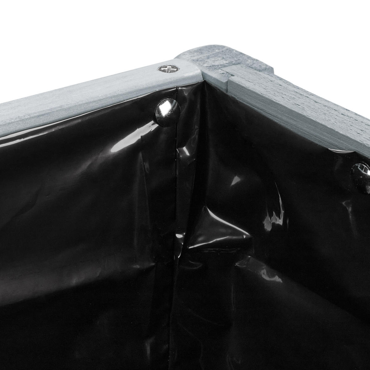 HOCHBEET - Grau, Holz/Kunststoff (74/80.5/38cm) - Relaxdays