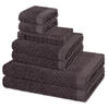 FROTTIERSET Harmony 8-teilig - Dunkelgrau, Textil (50/100cm) - Ross
