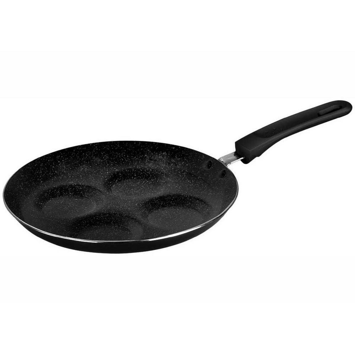 GRANIT-BRATPFANNE für Eier 24 cm KH3928 - Schwarz, Metall (24cm) - Kinghoff 
