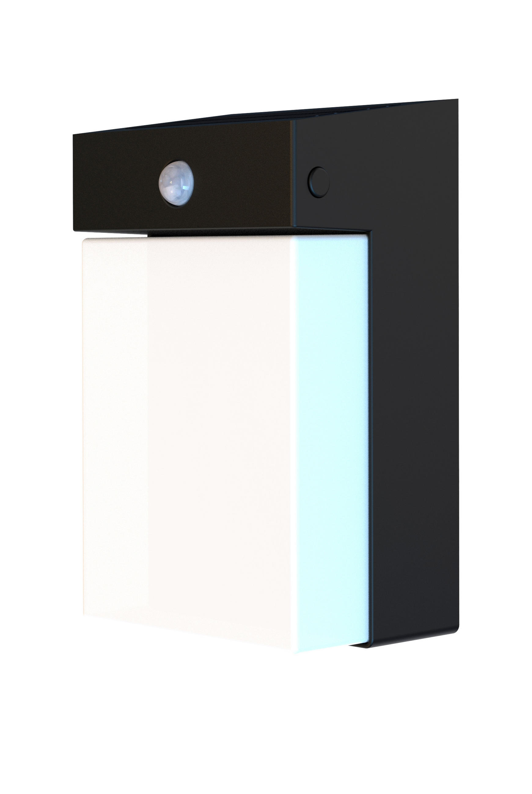 Northpoint Solar-Wandleuchte Schwarz 12.5x21x10 cm