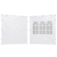 STENA Biela 2-dielny-set - biela, plast (290/190/0.5cm) - Relaxdays