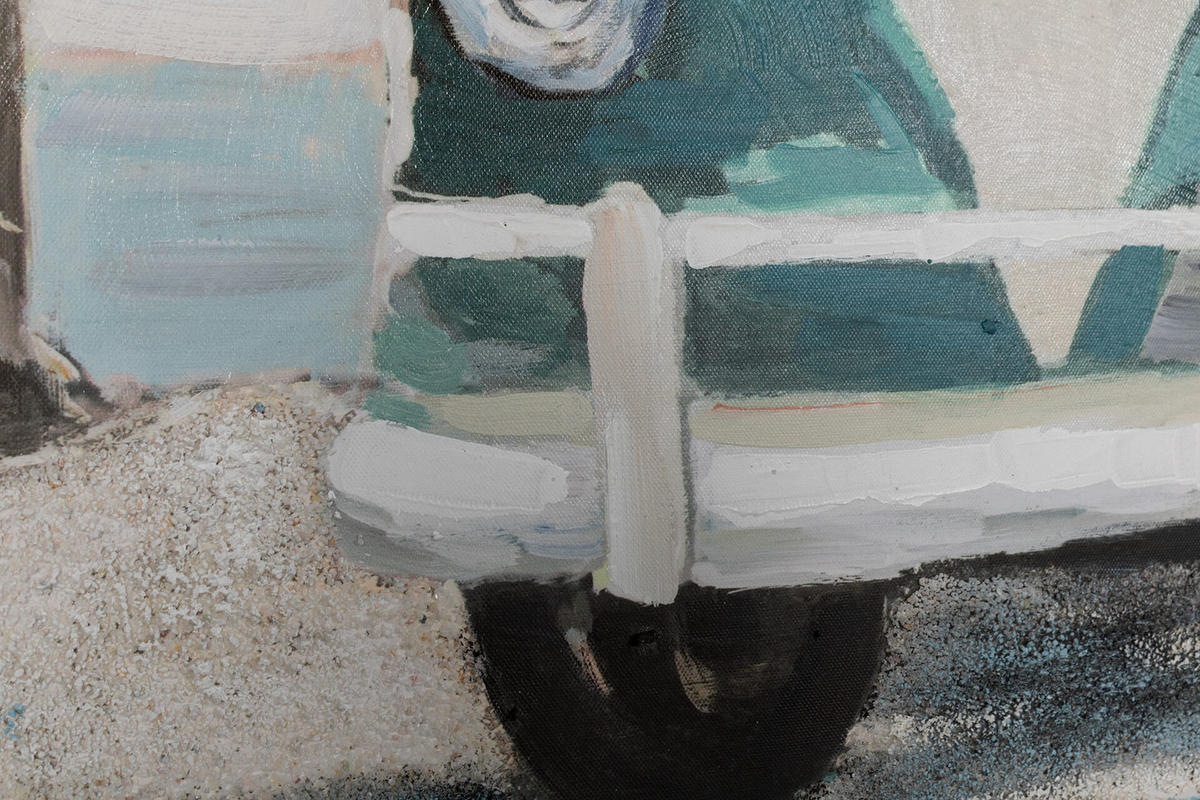 ACRYLBILD HANDGEMALT 80/80 cm - Blau, Holz/Textil (80/80cm) - KUNSTLOFT