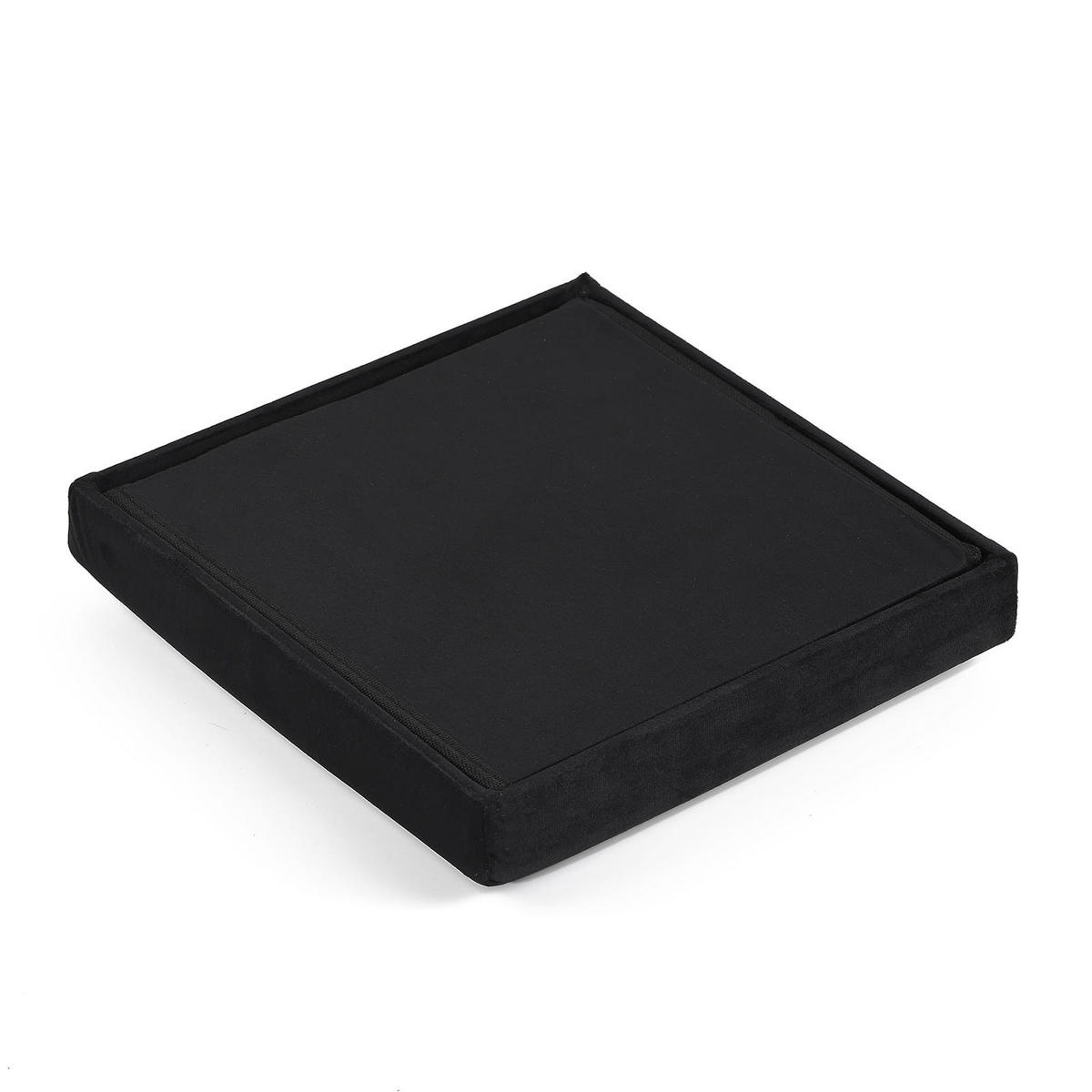 SITZBOX Cortona M Samt Schwarz - Schwarz, Textil (30/30/30cm) - Komodee