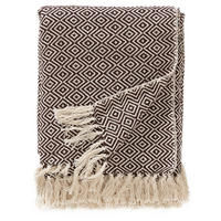 BAUMWOLLDECKE Jasmin Braun 125x150 cm - Braun, Textil (125/150cm) - benuta Nest