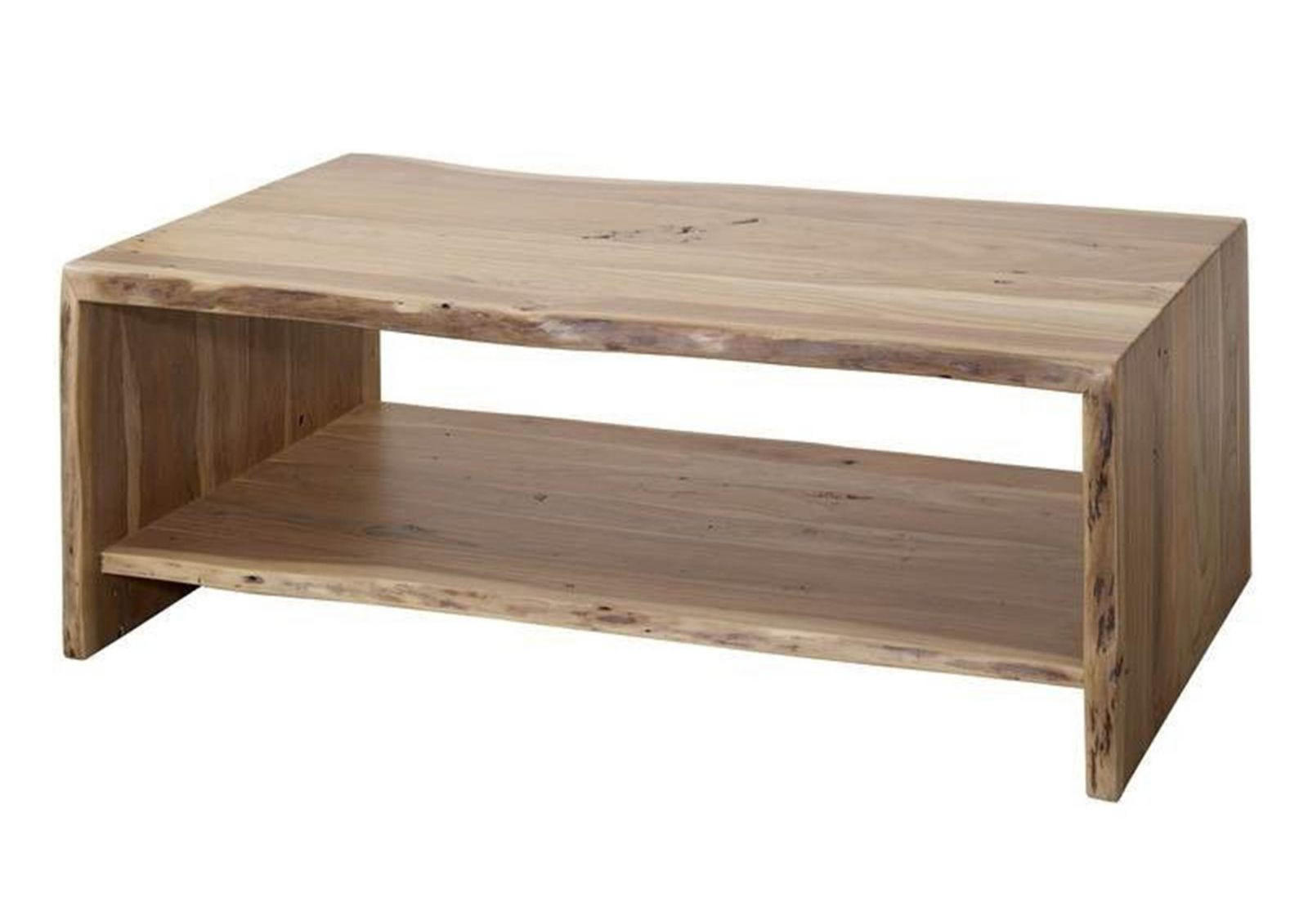 COUCHTISCH Akazie 120x70x45 natur lackiert PURE ACACIA #308 - Braun, Holz (120/70/45cm) - Massivmoebel24