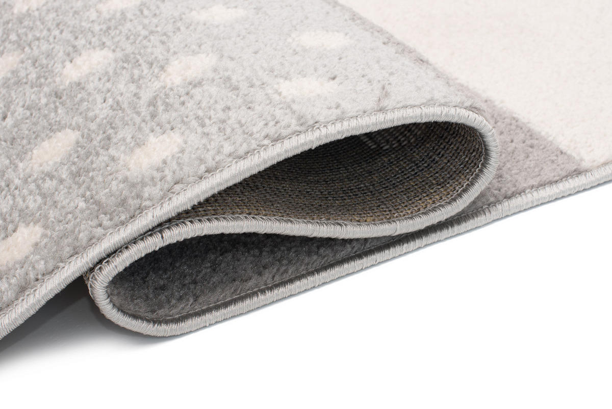 TEPPICH LAZUR Weiß 200/290 cm - Hellgrau/Hellblau, Kunststoff (200/290cm) - Tapiso