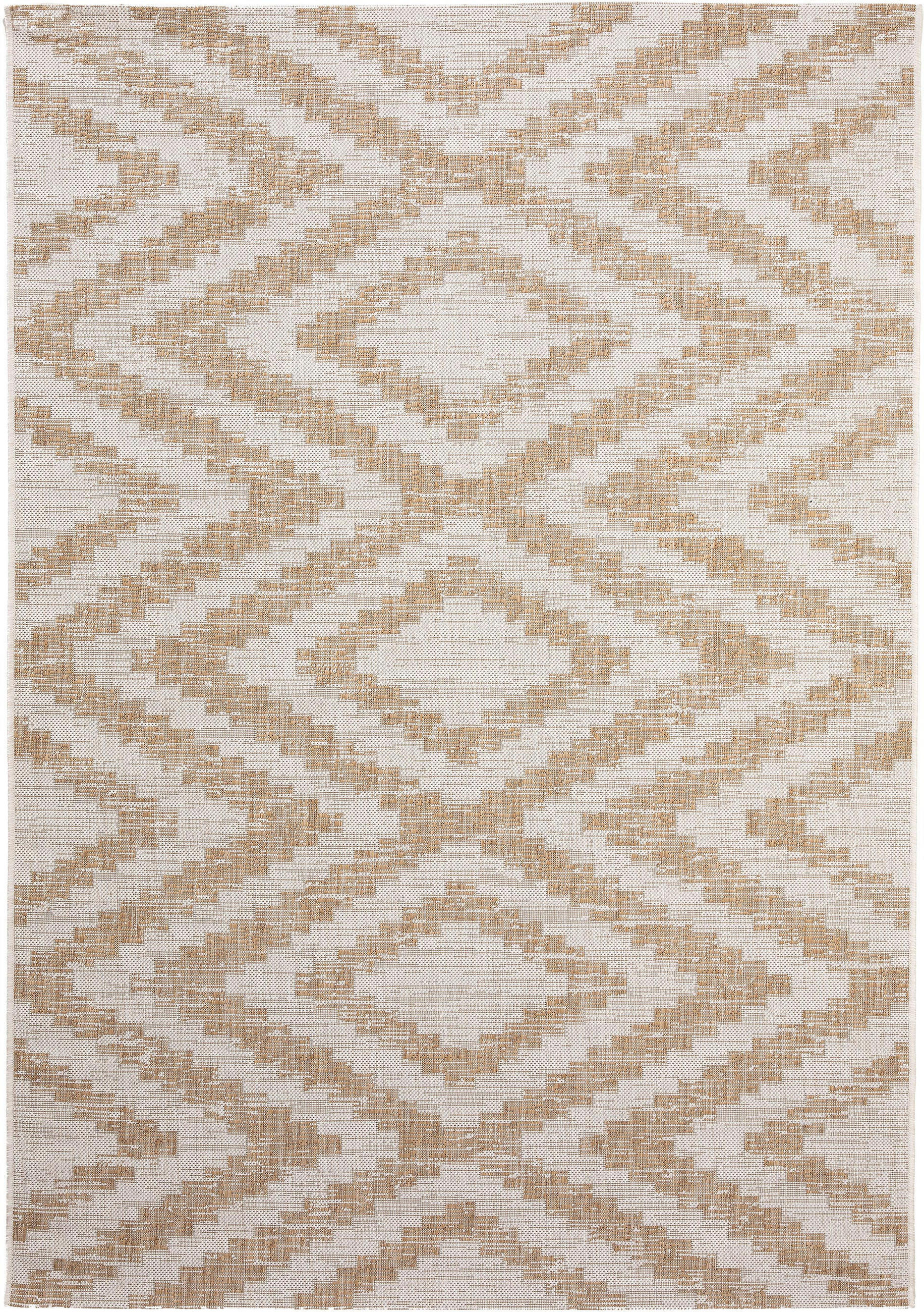 OUTDOORTEPPICH Cleo Cream/Beige 80x150 cm - Creme, Textil (80/150cm) - benuta Nest