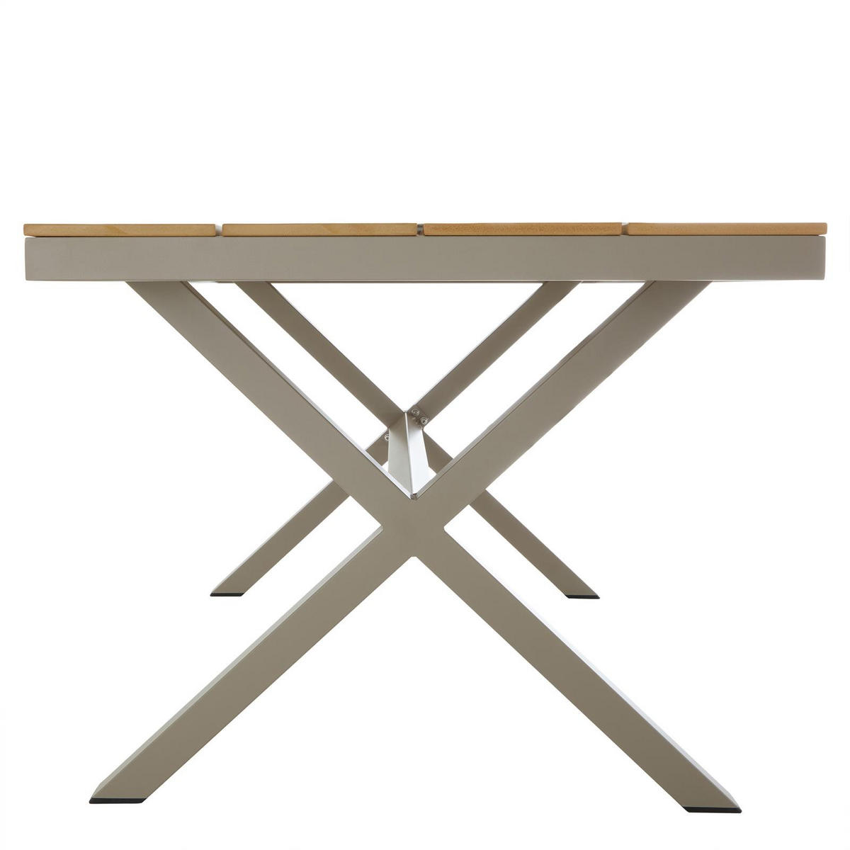 GARTENTISCH WINDY - Braun/Grau, Metall (90/160/75cm) - IDIMEX