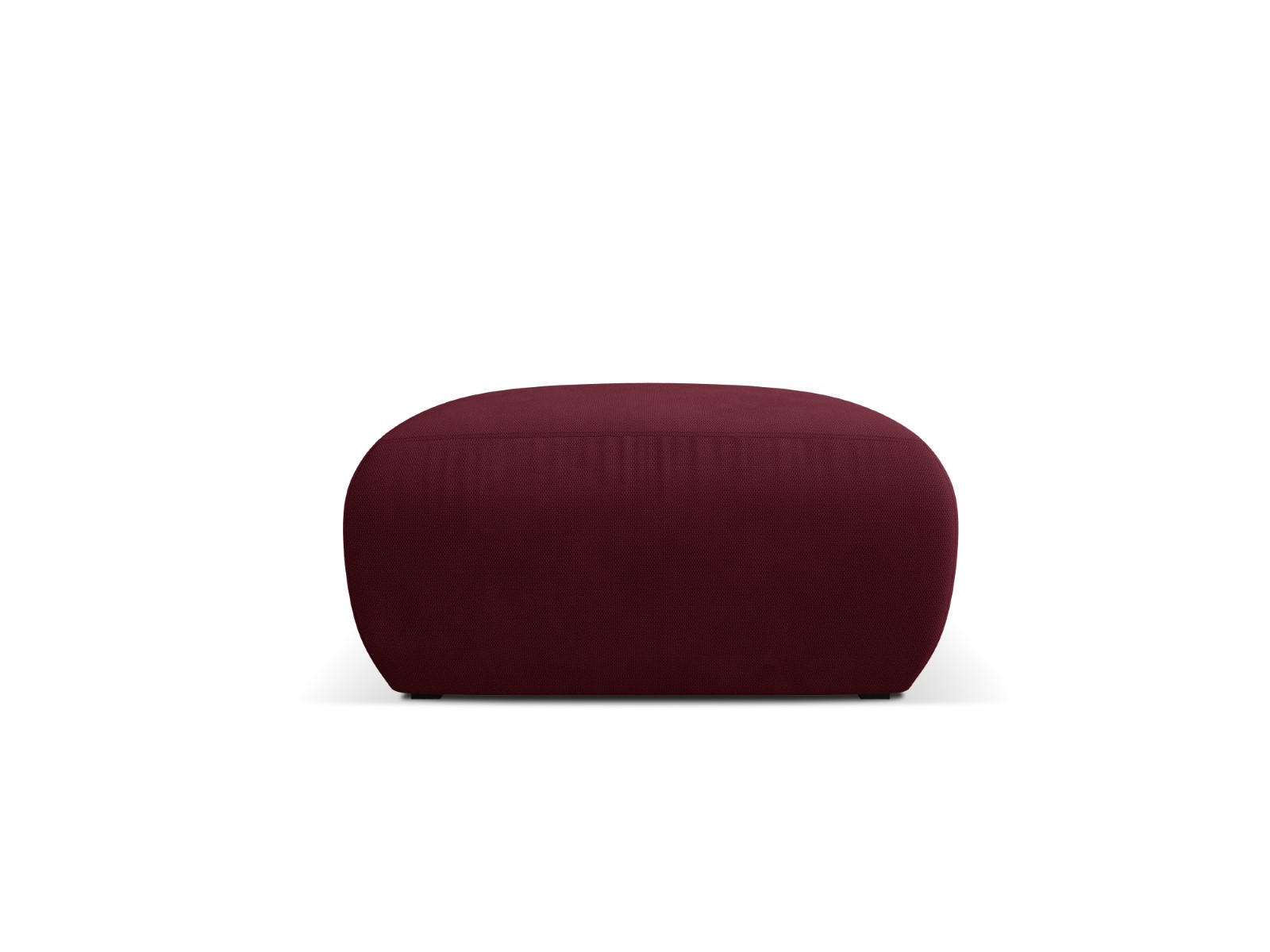 POUF Molino aus strukturiertem Stoff burgundfarben - Bordeaux, Textil (75/36/75cm) - Micadoni