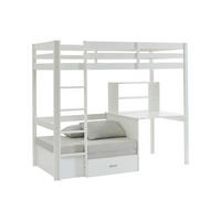 HOCHBETT - 1 -Sitzer - Kiefer - weiß - GOLIATH - Weiß, Holz (96.8/207.8cm) - Vente-Unique