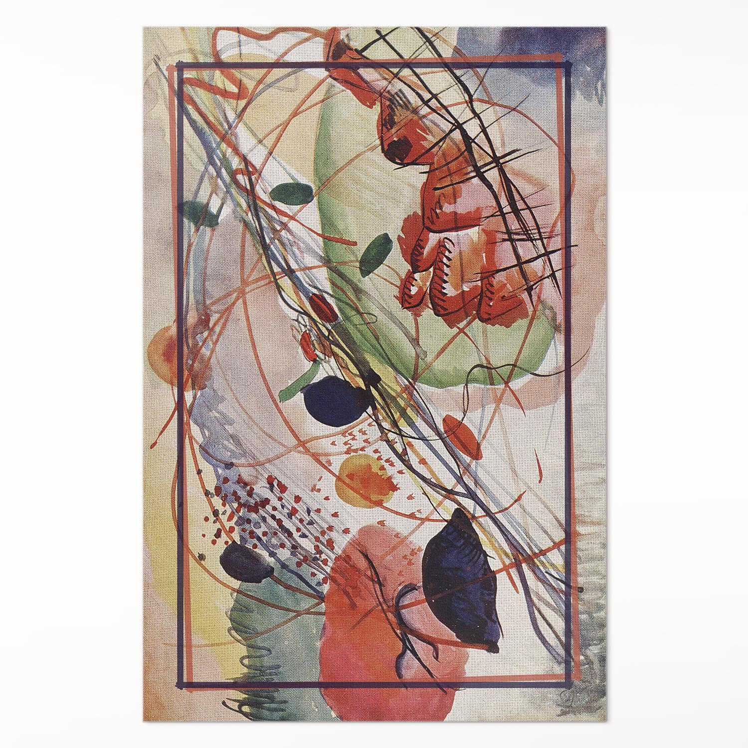 Wallfluent Teppich Mehrfarbig 60x90 cm