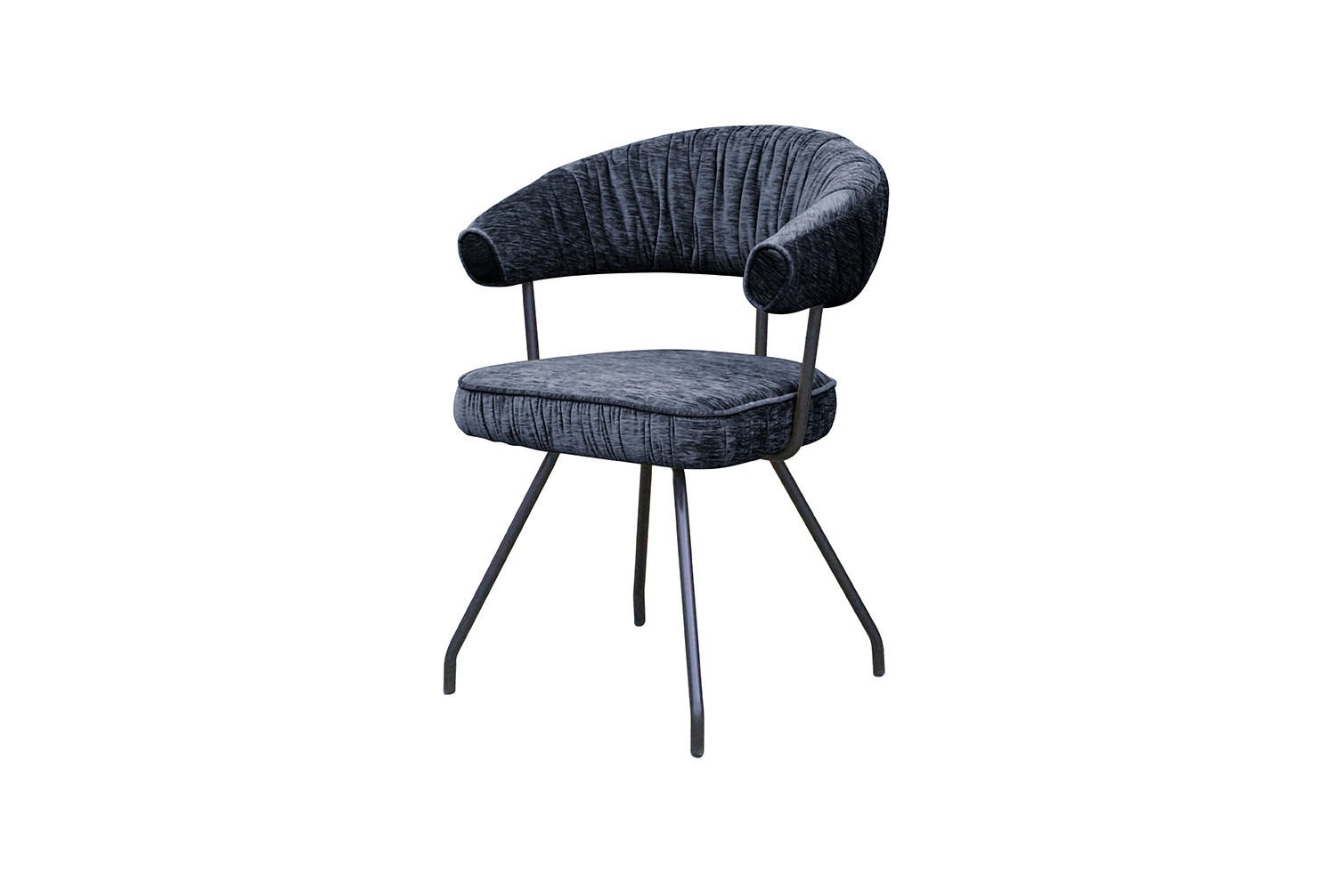 ESSZIMMERSTUHL RUNA Schwarz Webstoff - Schwarz, Kunststoff/Textil (60/82/59cm) - KAWOLA