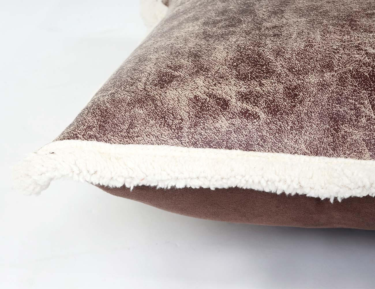DEKO-KISSEN WILDLEDERIMITAT Braun - Braun, Textil (12/45/45cm) - MCW