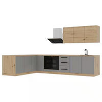 WINKELKÜCHE 270 cm Langen K99-M270 in Beige / Artisan Eiche - Beige/Eiche Artisan, Holz (270/212/170cm)