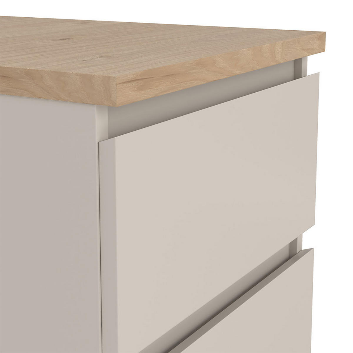 NACHTTISCH, Naia, Eiche, Holzwerkstoff, 41 x 50 x 50 cm - Eichefarben, Holzwerkstoff (41/50/50cm) - ebuy24