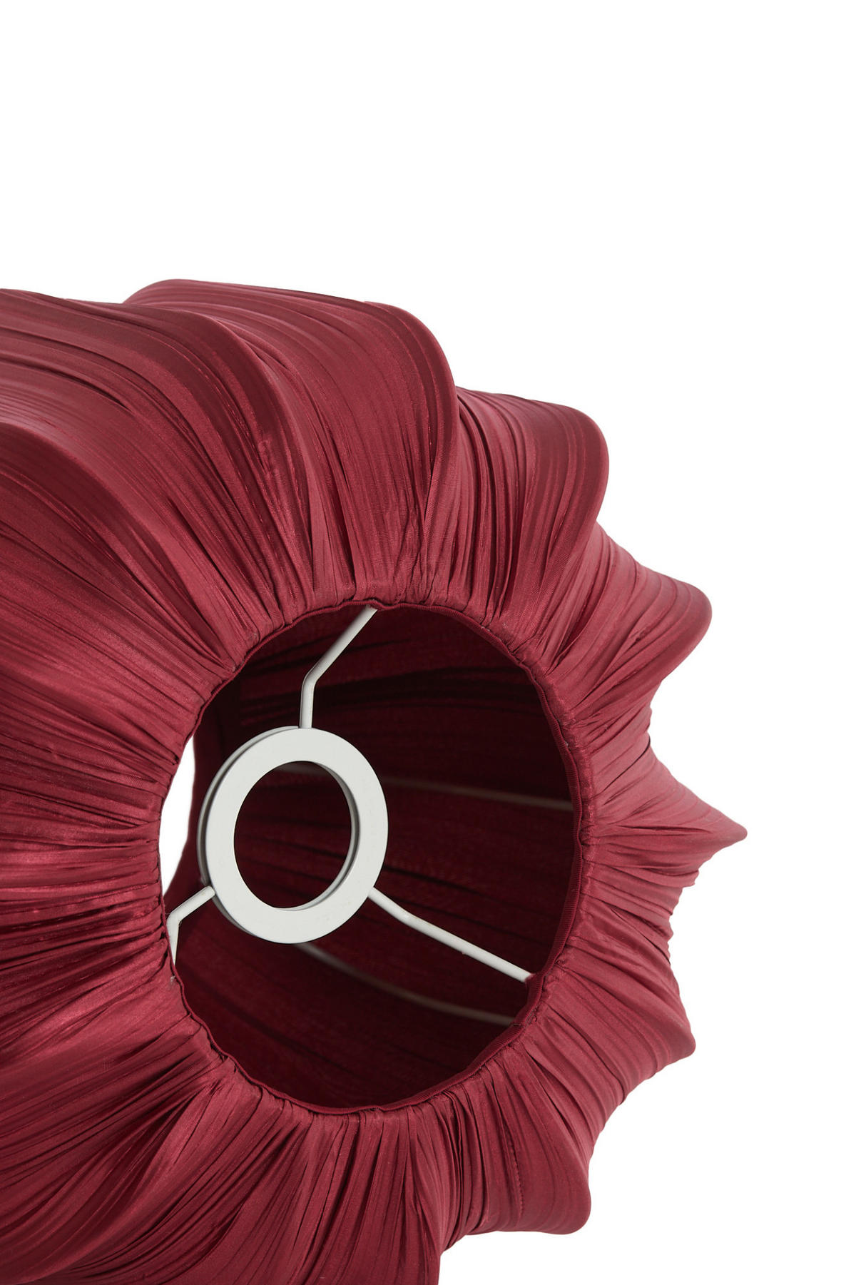 LAMPENSCHIRM Farol Rot Ø30/20 cm - Rot, Textil (30/30/20cm) - Light & Living