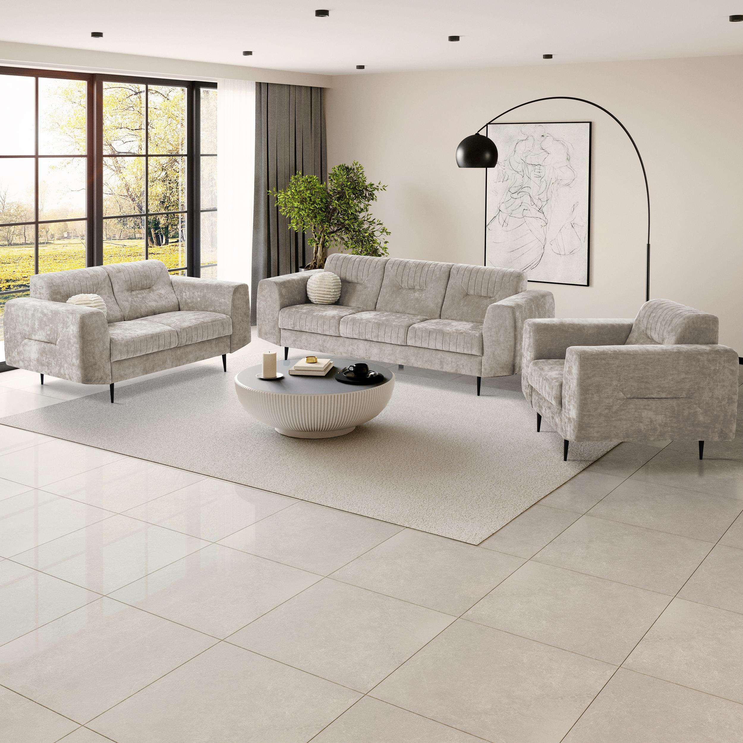 Thumbnail - Beautysofa Sessel, Beige, Holzwerkstoff, 112x85x94 cm, Wohnzimmer, Sessel, Polstersessel