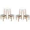 ESSZIMMERSTUHL - Set 4x Nilo 8 , buche, zetta 292 - Beige/Buchefarben, Holz (43/94/40cm) - Leaf Design