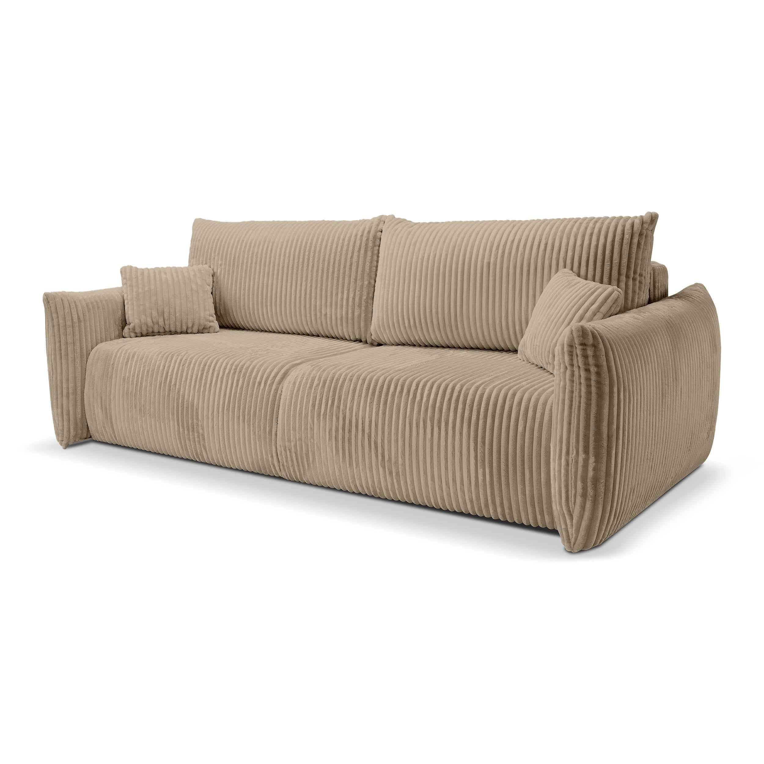 Pillovely Ecksofa Olivgrün 240x88x108 cm