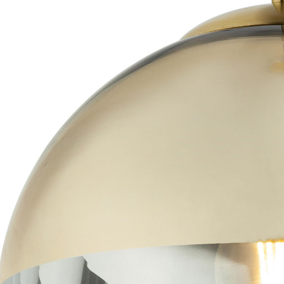 LED HÄNGELEUCHTE VARUS Gold Transparent - Goldfarben, Glas (25/25/120cm)