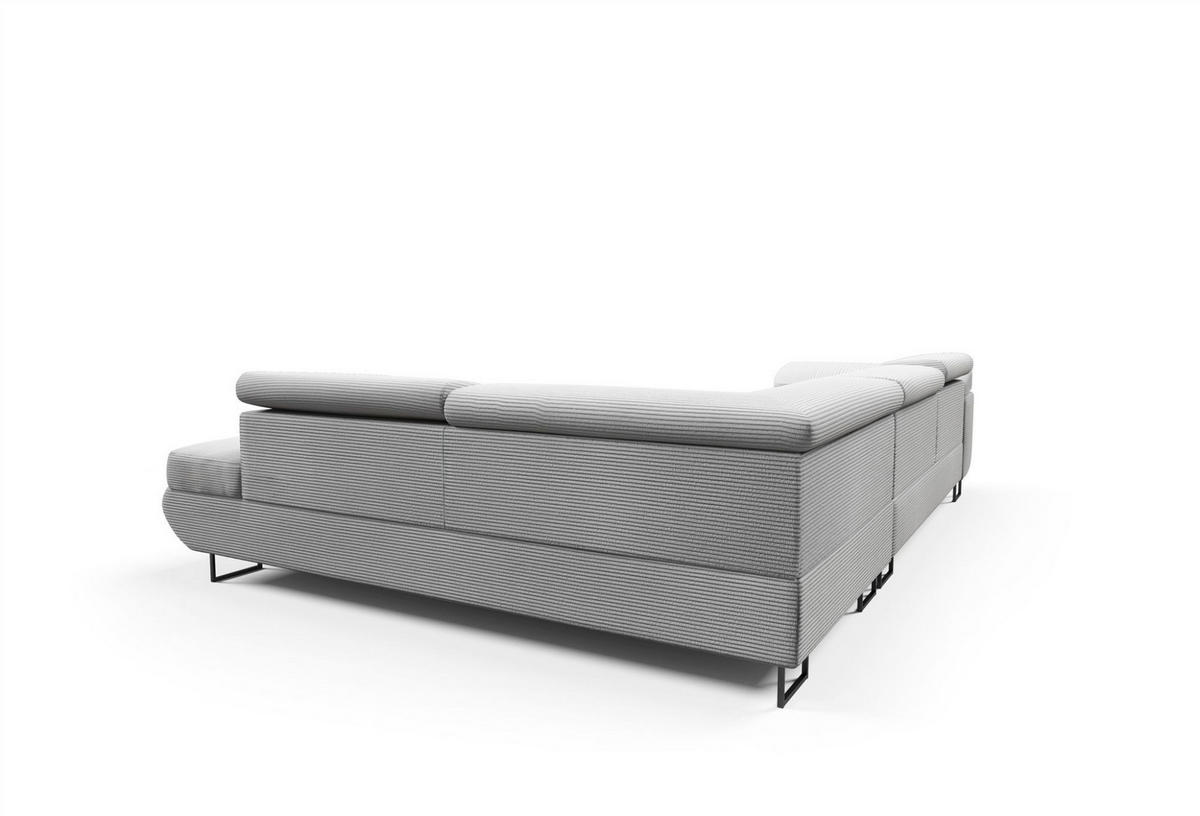 ECKSOFA Declan Mit Schlaffunktion - Beige, Holzwerkstoff/Textil (277/203cm) - Fun Möbel