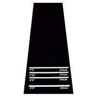 DARTMATTE - Schwarz, Kunststoff (61/300cm) - HOMCOM