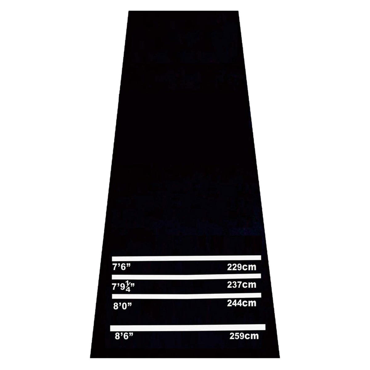 DARTMATTE - Schwarz, Kunststoff (61/300cm) - HOMCOM