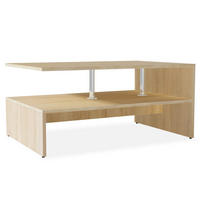 COUCHTISCH Holzwerkstoff 90x59x42 cm Eiche - Braun, Holzwerkstoff (90/59/42cm) - furnicato
