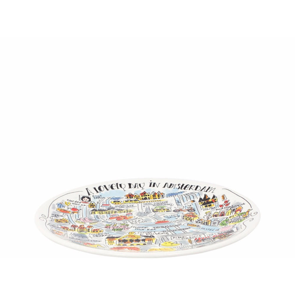 FRÜHSTÜCKSTELLER Amsterdam in Bunt - 22cm - Multicolor, Keramik (21.8/21.8/2.5cm) - Blond Amsterdam
