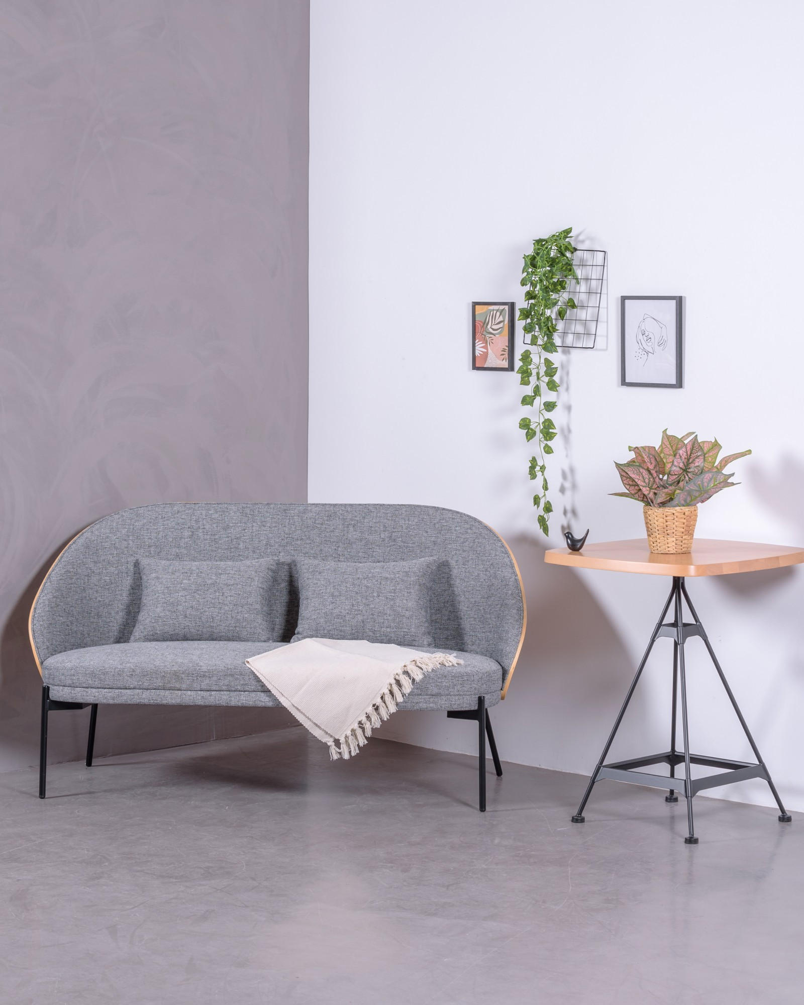 BEISTELLTISCH Buchefarben 59/59/76 cm - Buchefarben, Holz (59/59/76cm) - Nest Dream