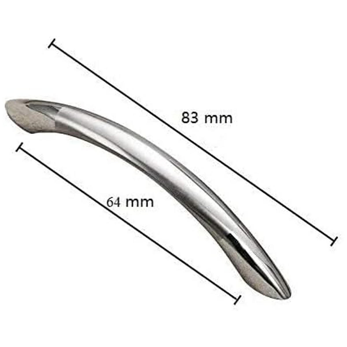 MÖBELGRIFF Silber 10er-Set 64 mm Edelstahl - Silberfarben, Metall (2/3/8.3cm)