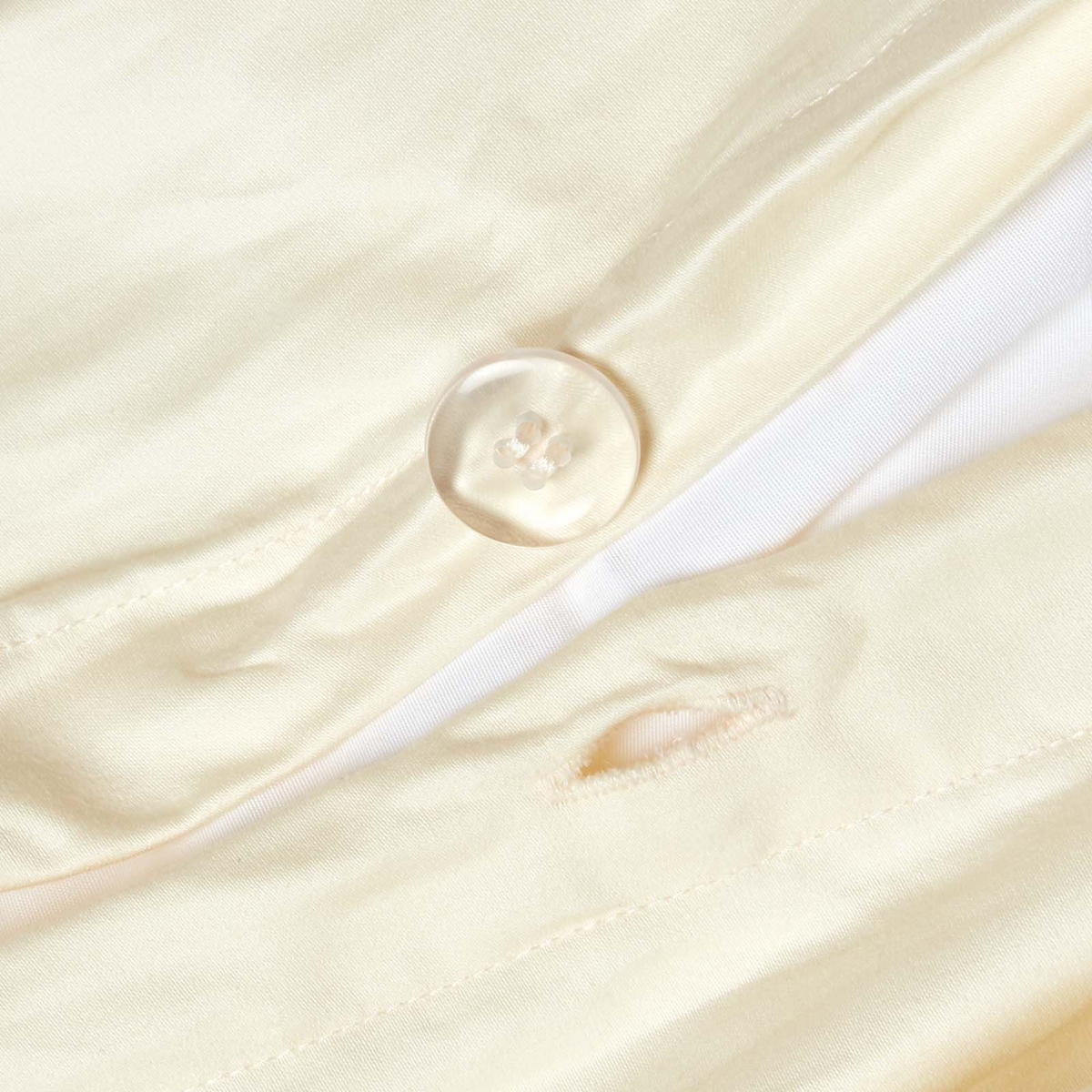 BETTWÄSCHE Premium, Ägyptische Baumwolle, Fadendichte 1000 - Creme, Textil (155/220cm) - Homescapes