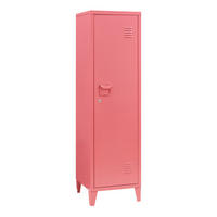 EINZELSPIND Kurikka - Dunkelrosa, Metall (38/137/38cm) - [en.casa]