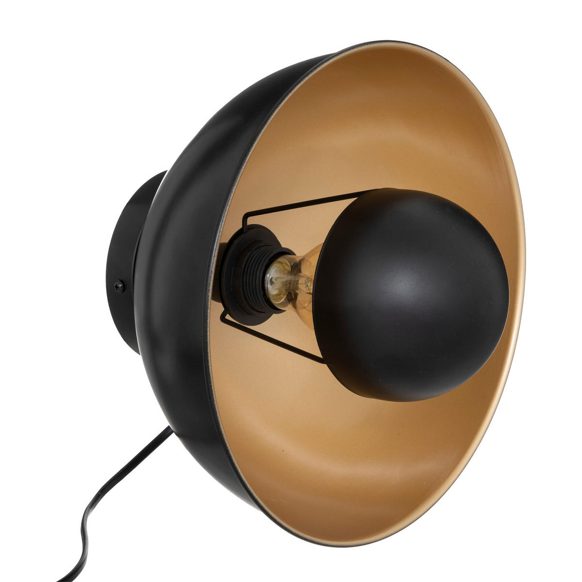 WANDELEUCHTE Lahti Ø 29 cm - Schwarz, Metall (16.5/29/29cm) - Atmosphera Createur d´interieur