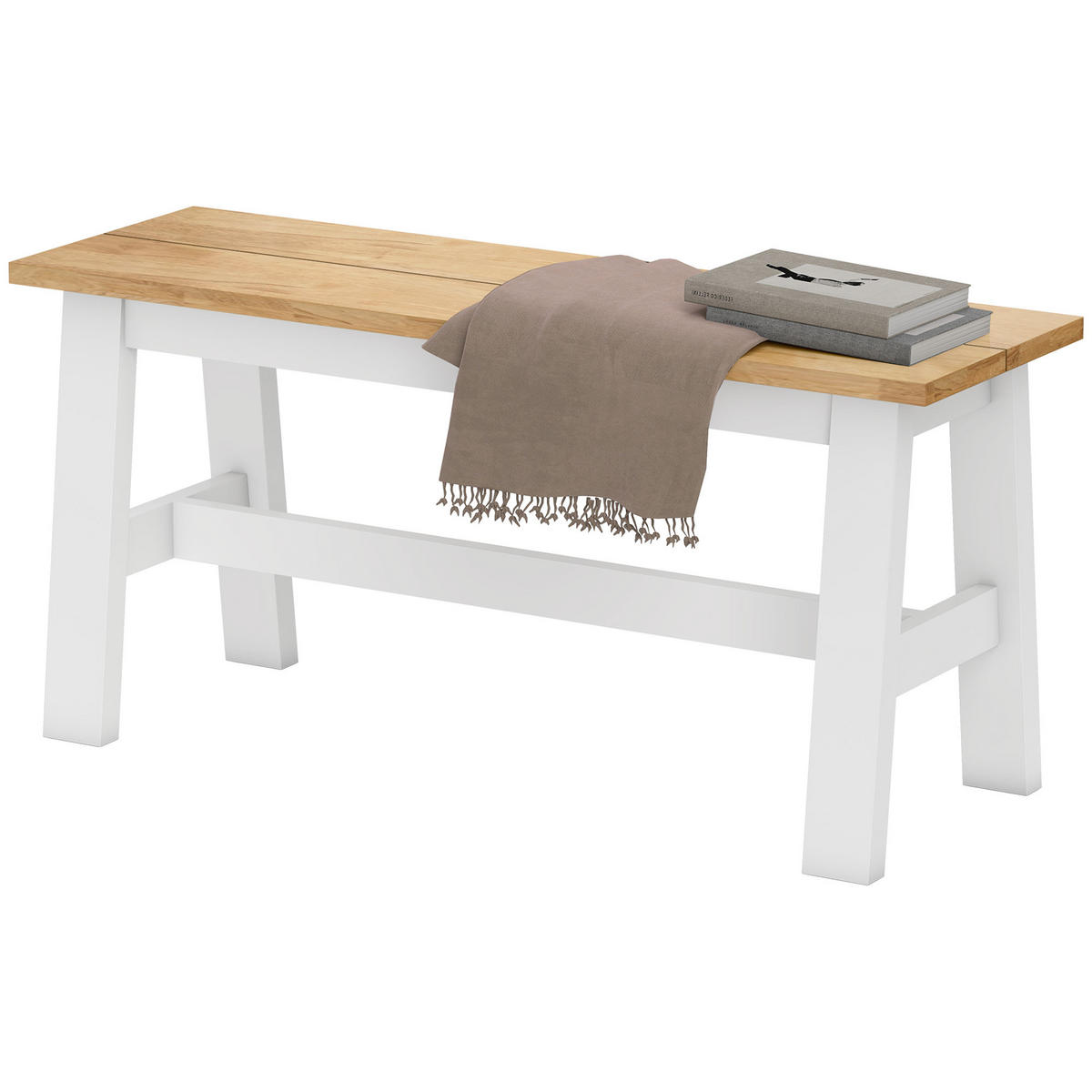 SITZBANK Eichefarben 95.0/30.0/45.0 cm - Eichefarben, Holz (30/45/95cm)